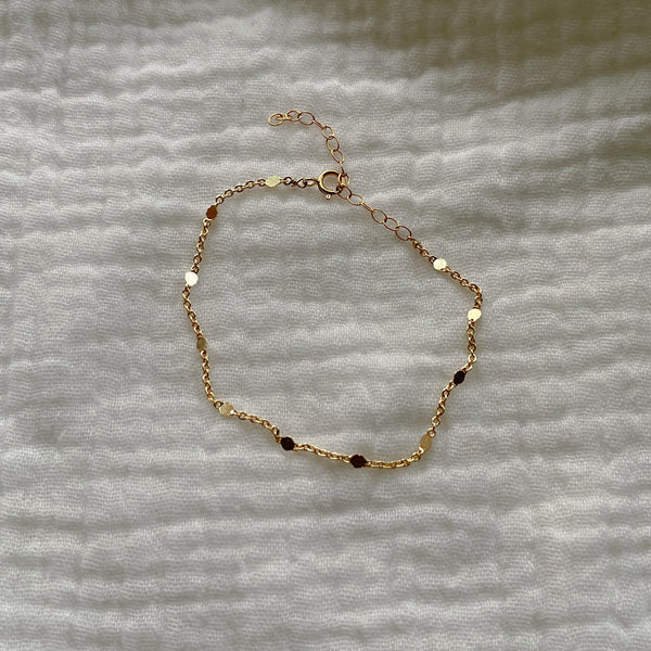 Golden chain bracelet